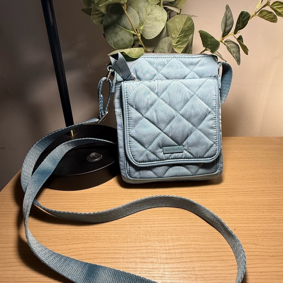 Vera Bradley Handbags - Vera Bradley Blue Quilted Crossbody Bag